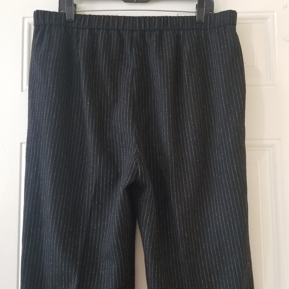 Eileen Fisher Reclaimed Wool Striped Slouchy Pant - Picture 2 of 14